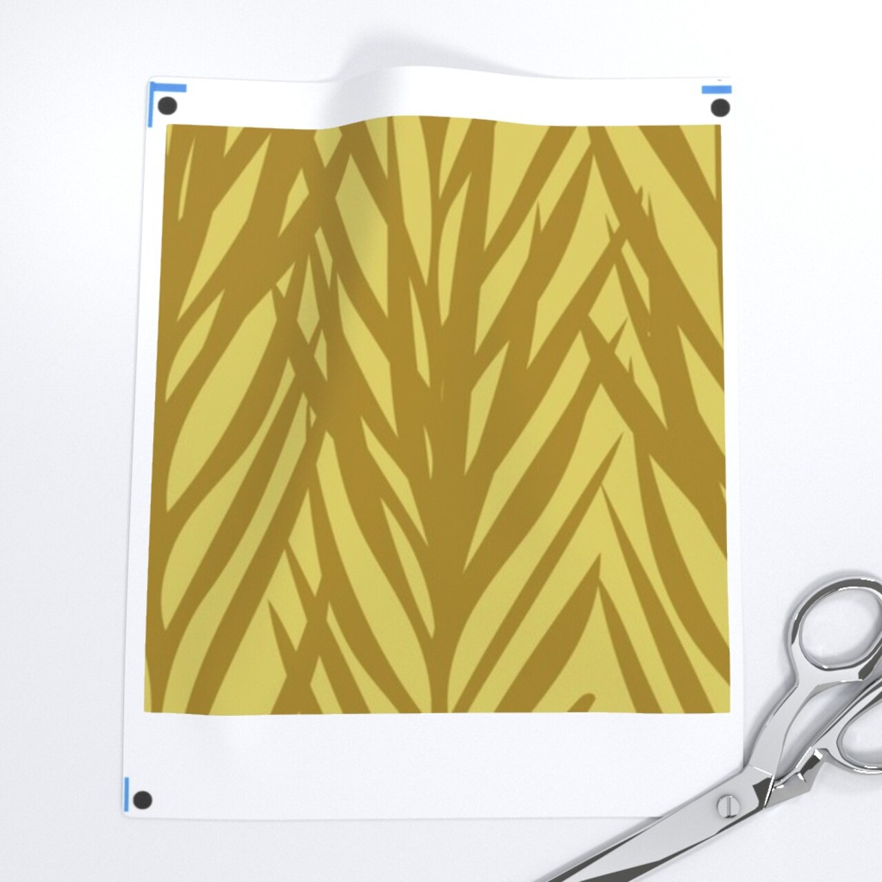 Fall Botanical Golden Summer Mustard Gold Abstract Autumn Brown Custom Printed Fabric by Spoonflower Various Fabrics by the Yard or Fat Quarter